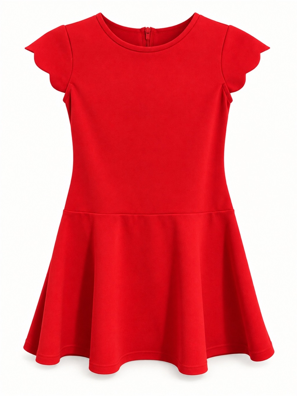 Florence Eiseman Girls Red Fit & Flare Dress Size 10 Like New